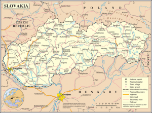 Mapo de Slovakio